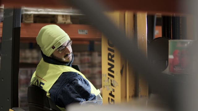 Arbeiter der GILDE Frischelogistik