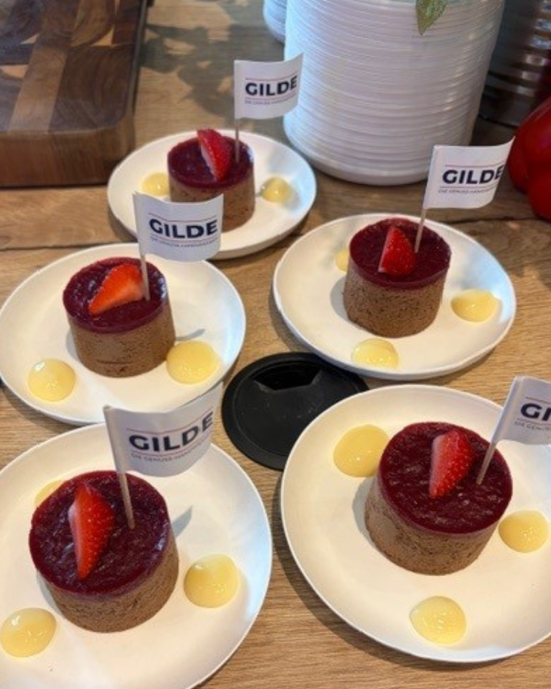 Desserts am GILDE-Stand auf der HGK Dresden 2026